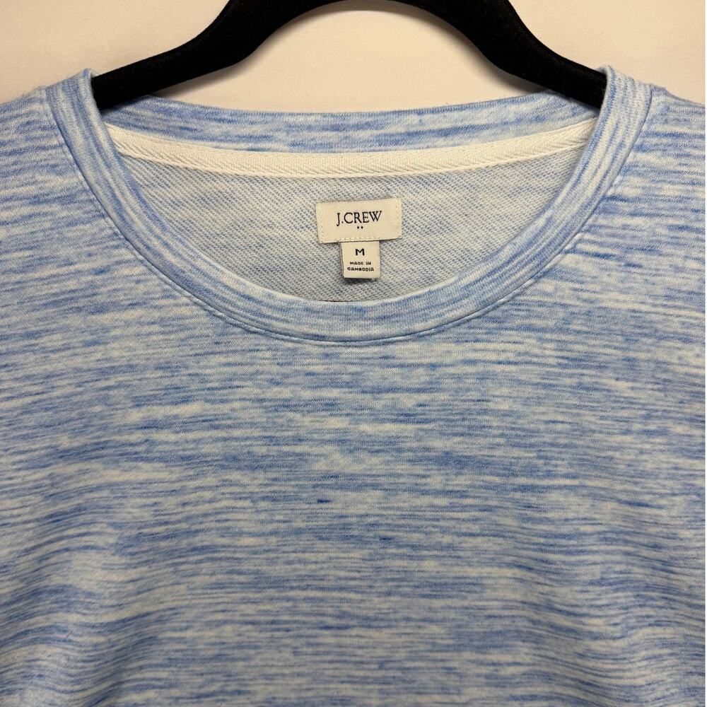 J.Crew Women's Size Medium Blue Heather Crewneck Sweatshirt